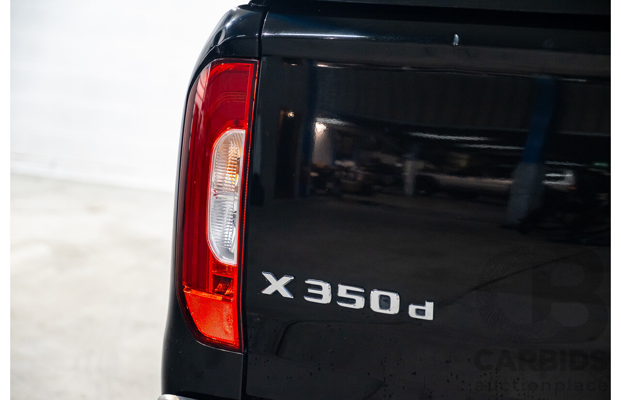 01/2019 Mercedes Benz X350d Power 4Matic (4x4) 470 4d Dual Cab Utility Kabara Black Metallic Turbo Diesel V6 3.0L