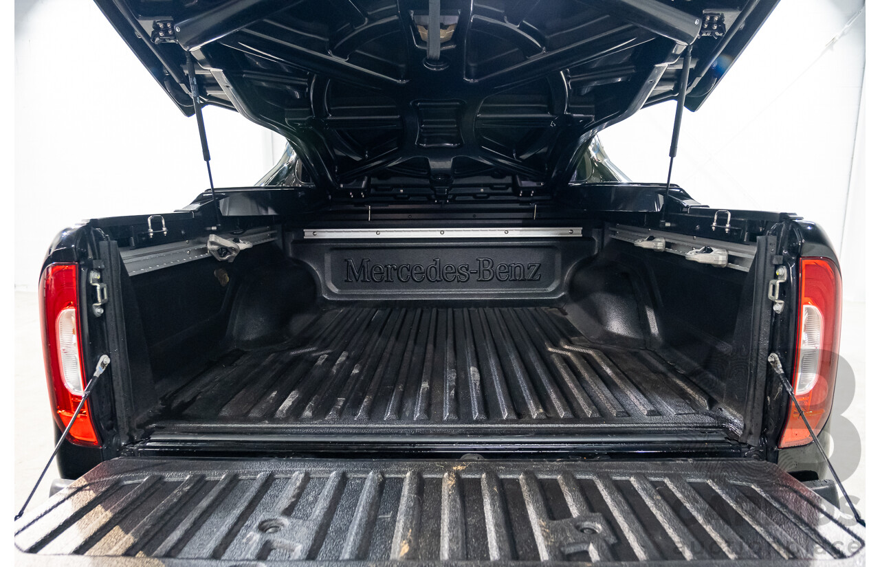 01/2019 Mercedes Benz X350d Power 4Matic (4x4) 470 4d Dual Cab Utility Kabara Black Metallic Turbo Diesel V6 3.0L