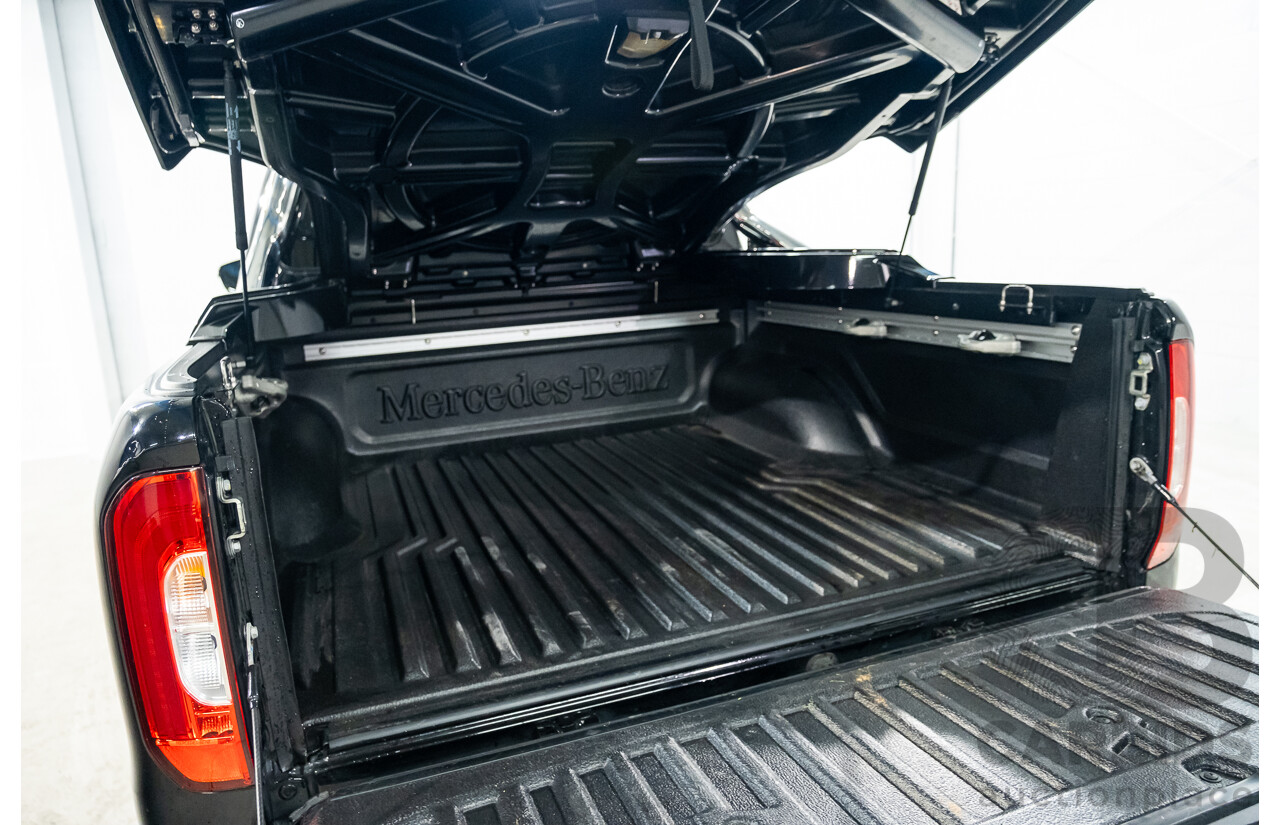 01/2019 Mercedes Benz X350d Power 4Matic (4x4) 470 4d Dual Cab Utility Kabara Black Metallic Turbo Diesel V6 3.0L