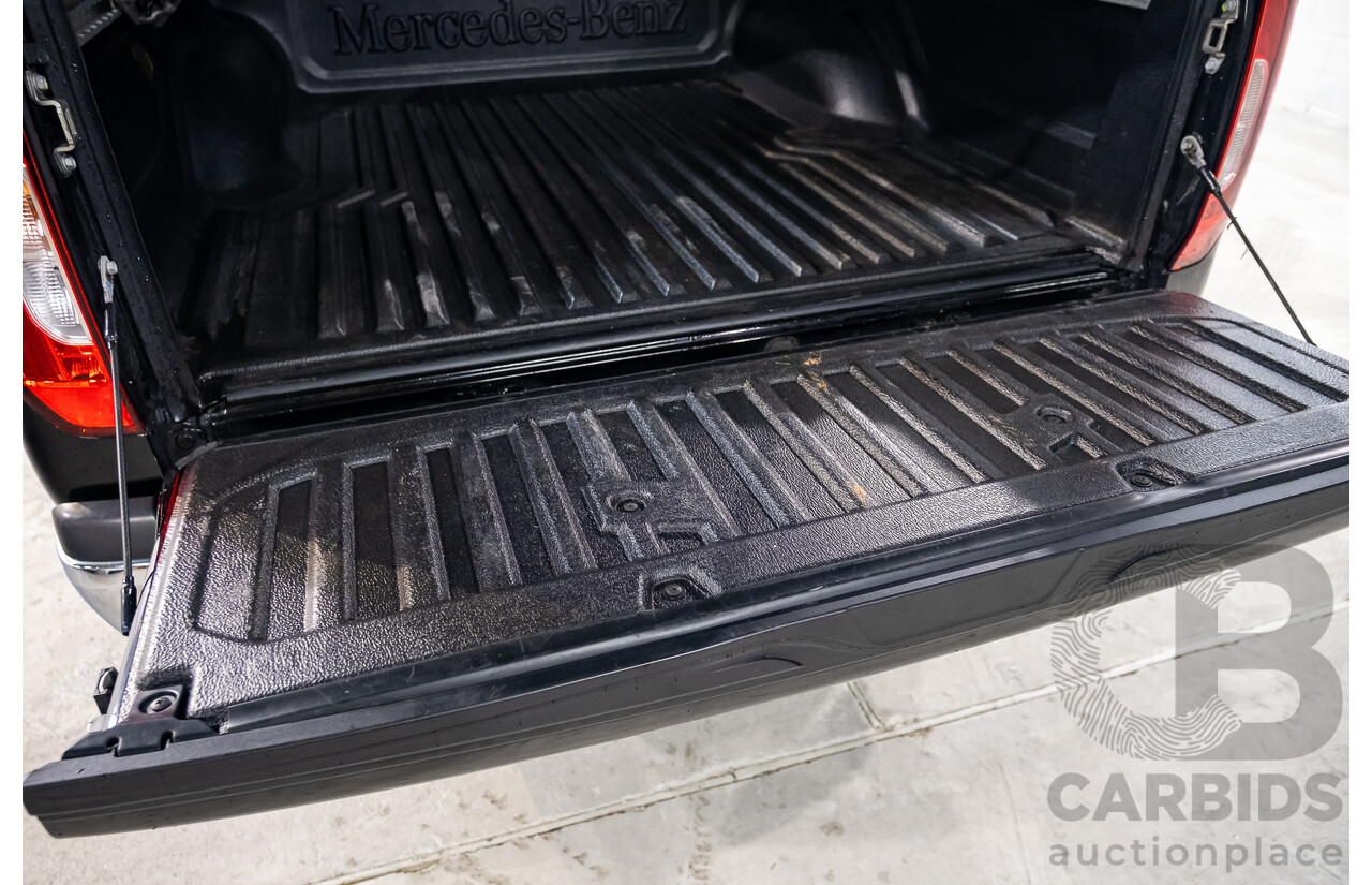 01/2019 Mercedes Benz X350d Power 4Matic (4x4) 470 4d Dual Cab Utility Kabara Black Metallic Turbo Diesel V6 3.0L