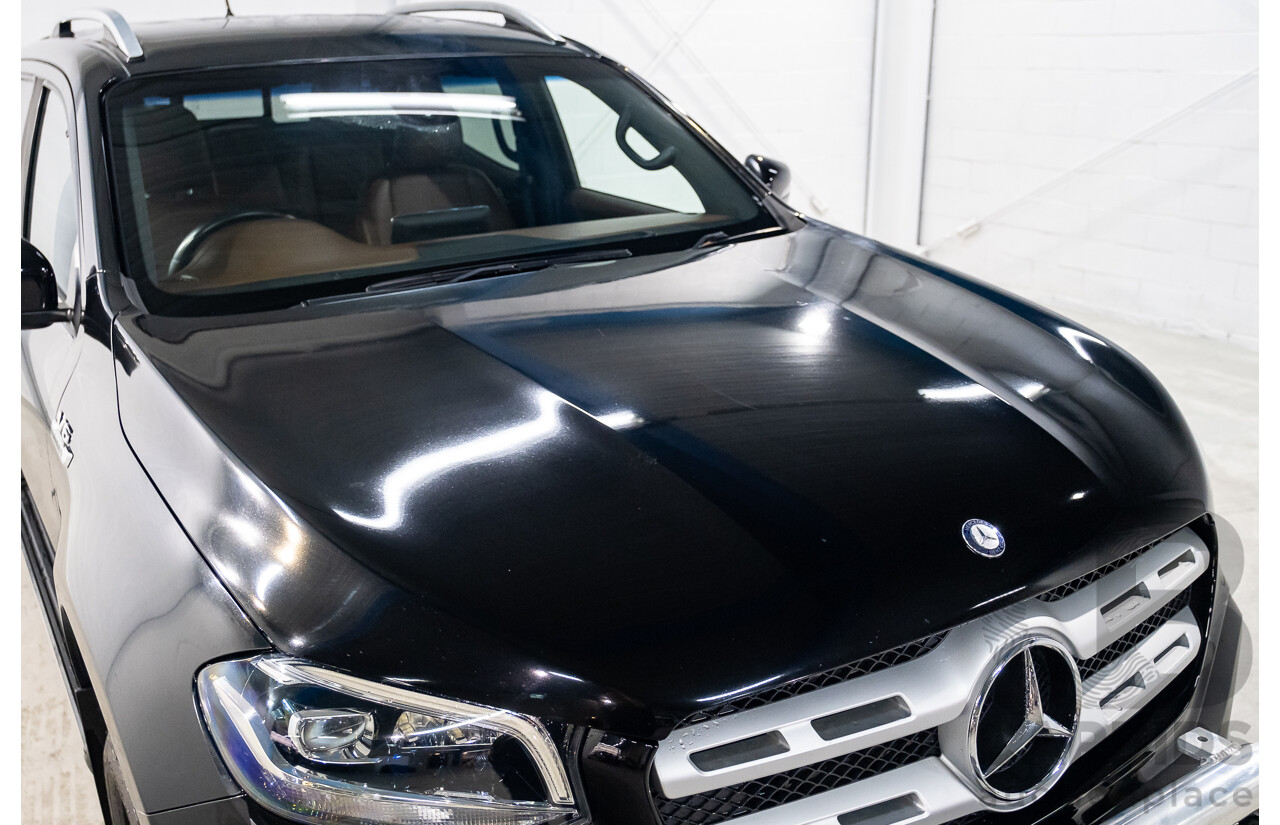 01/2019 Mercedes Benz X350d Power 4Matic (4x4) 470 4d Dual Cab Utility Kabara Black Metallic Turbo Diesel V6 3.0L