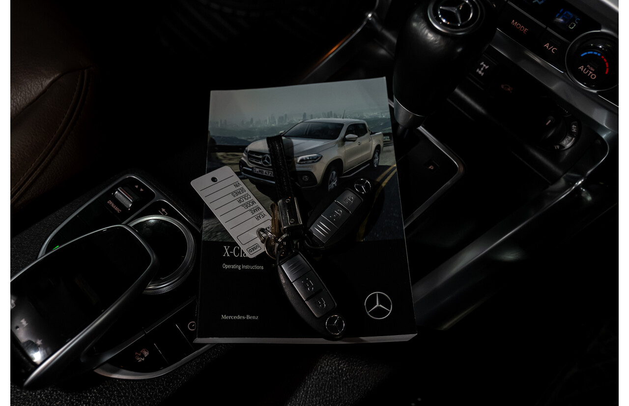 01/2019 Mercedes Benz X350d Power 4Matic (4x4) 470 4d Dual Cab Utility Kabara Black Metallic Turbo Diesel V6 3.0L