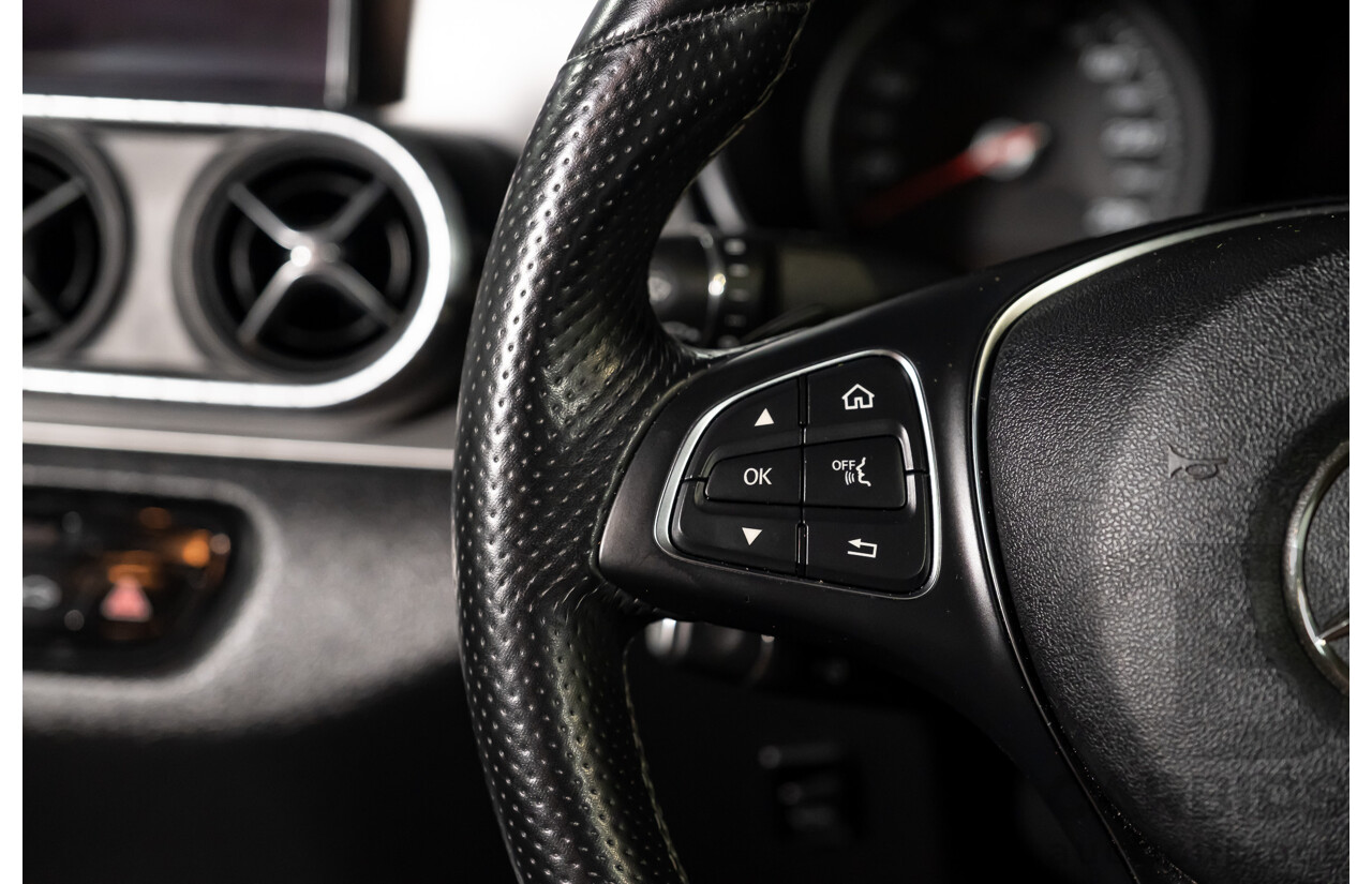 01/2019 Mercedes Benz X350d Power 4Matic (4x4) 470 4d Dual Cab Utility Kabara Black Metallic Turbo Diesel V6 3.0L