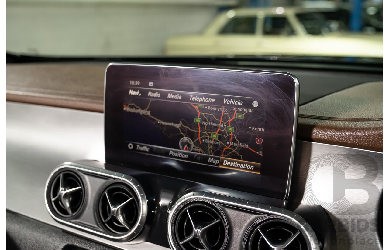 01/2019 Mercedes Benz X350d Power 4Matic (4x4) 470 4d Dual Cab Utility Kabara Black Metallic Turbo Diesel V6 3.0L