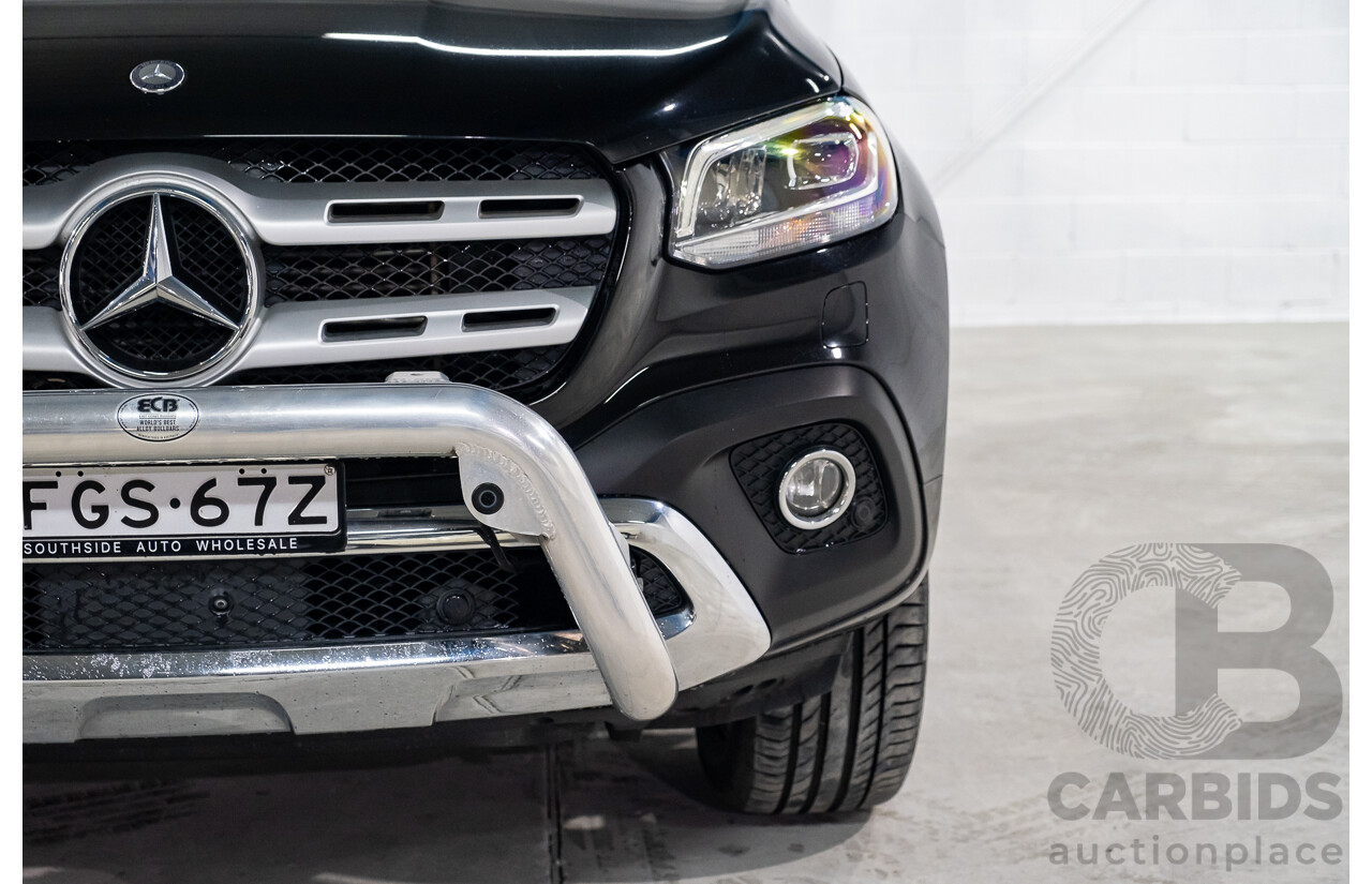 01/2019 Mercedes Benz X350d Power 4Matic (4x4) 470 4d Dual Cab Utility Kabara Black Metallic Turbo Diesel V6 3.0L