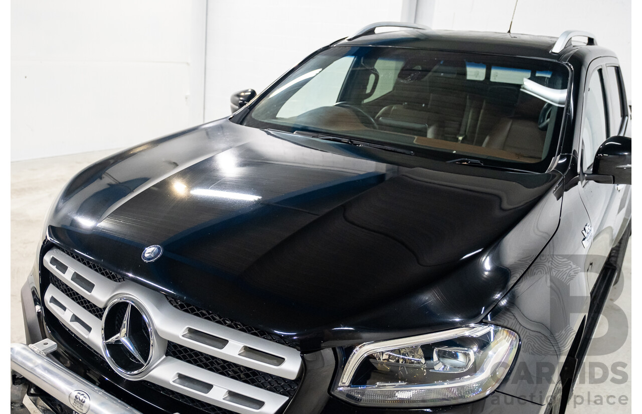 01/2019 Mercedes Benz X350d Power 4Matic (4x4) 470 4d Dual Cab Utility Kabara Black Metallic Turbo Diesel V6 3.0L