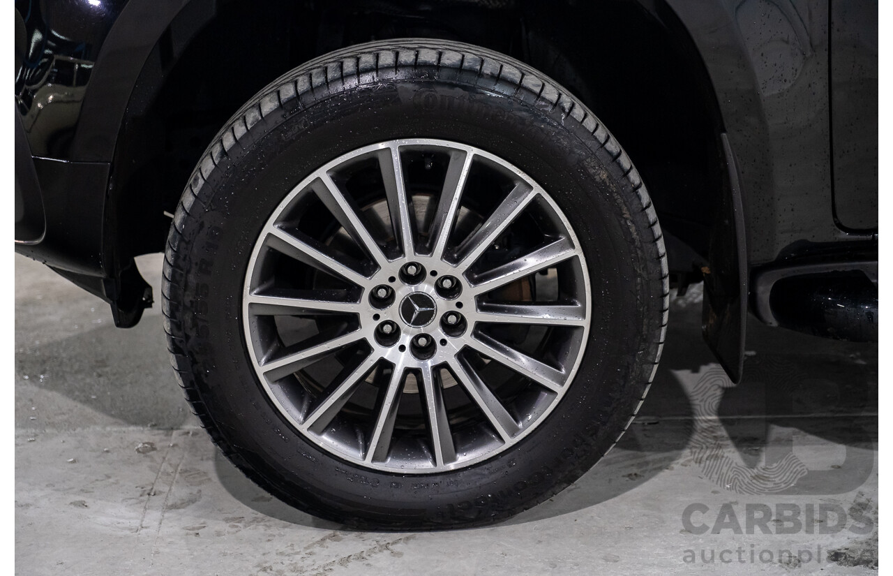 01/2019 Mercedes Benz X350d Power 4Matic (4x4) 470 4d Dual Cab Utility Kabara Black Metallic Turbo Diesel V6 3.0L
