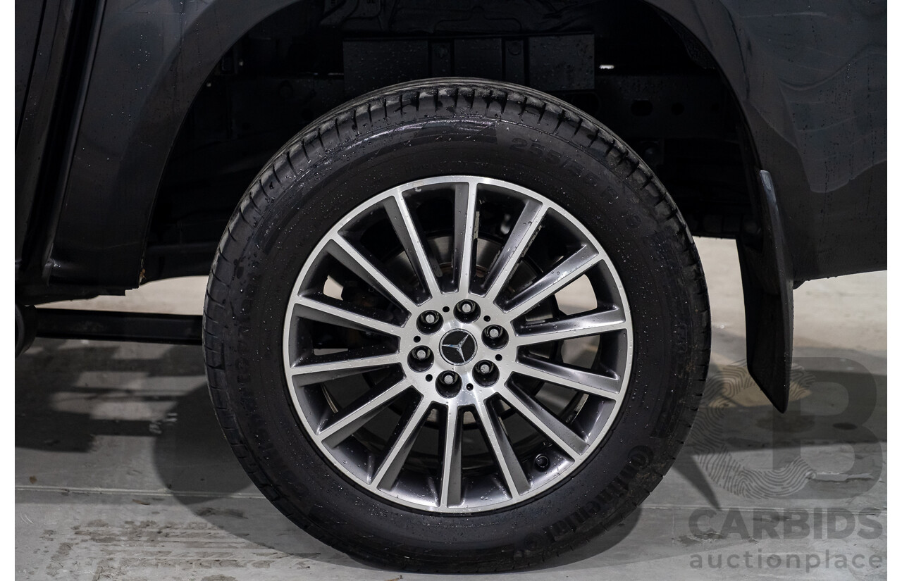 01/2019 Mercedes Benz X350d Power 4Matic (4x4) 470 4d Dual Cab Utility Kabara Black Metallic Turbo Diesel V6 3.0L