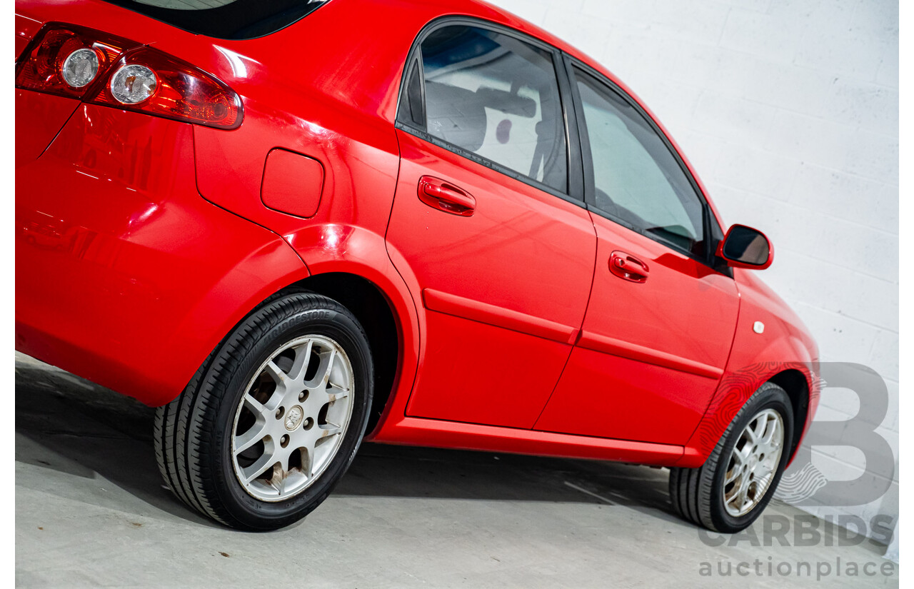 4/2008 Holden Viva JF MY08 Upgrade 4d Hatch Red 1.8L