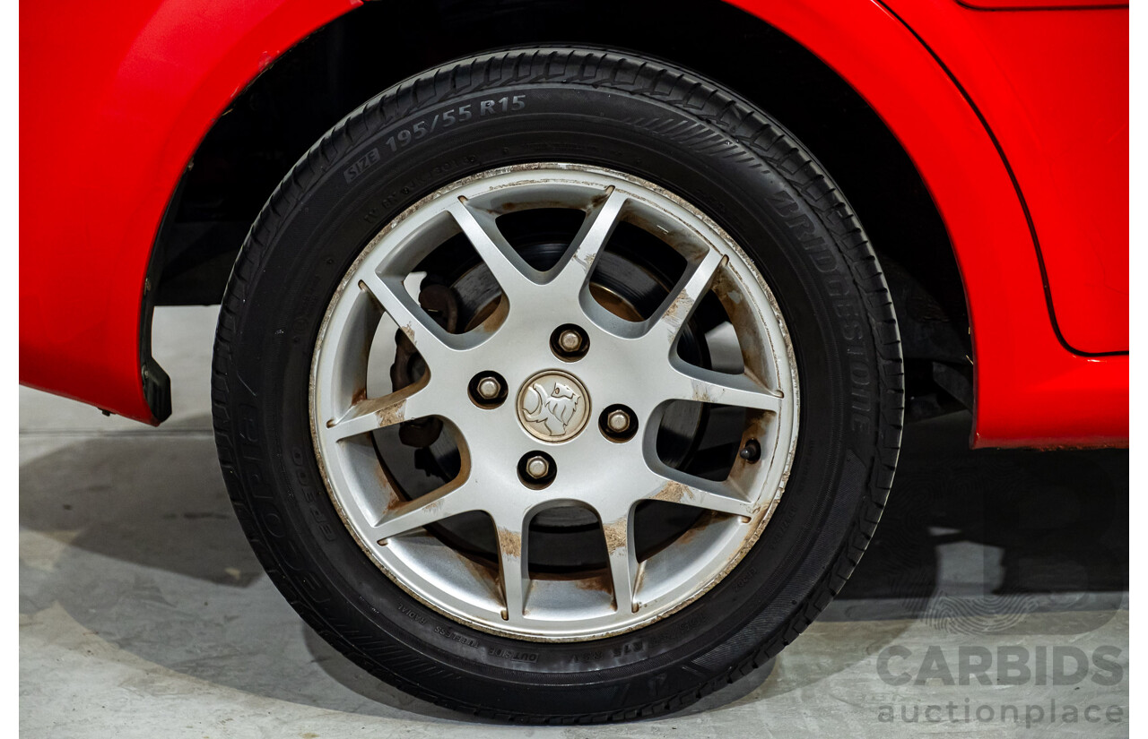 4/2008 Holden Viva JF MY08 Upgrade 4d Hatch Red 1.8L