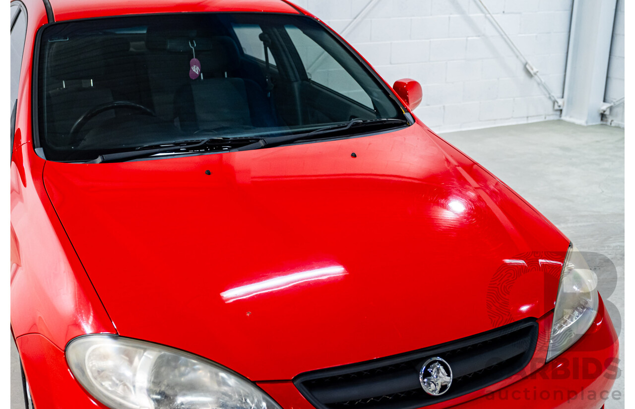 4/2008 Holden Viva JF MY08 Upgrade 4d Hatch Red 1.8L