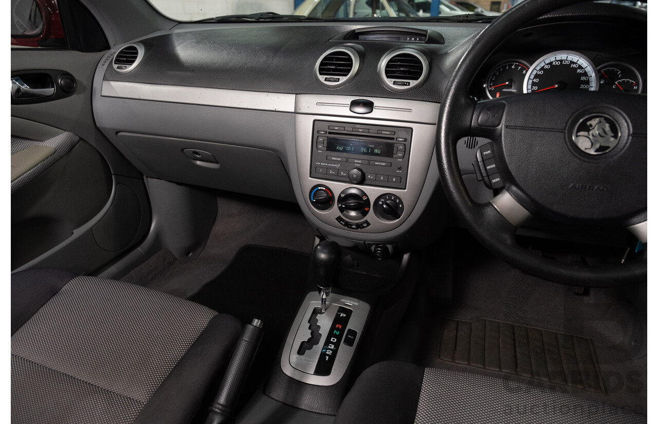 4/2008 Holden Viva JF MY08 Upgrade 4d Hatch Red 1.8L