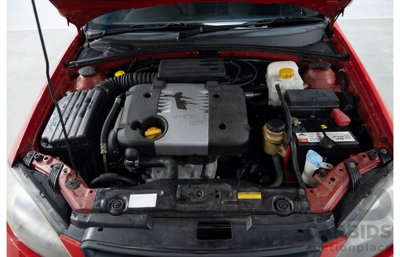 4/2008 Holden Viva JF MY08 Upgrade 4d Hatch Red 1.8L