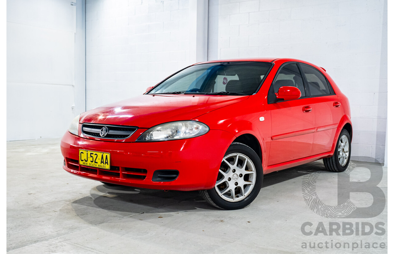 4/2008 Holden Viva JF MY08 Upgrade 4d Hatch Red 1.8L