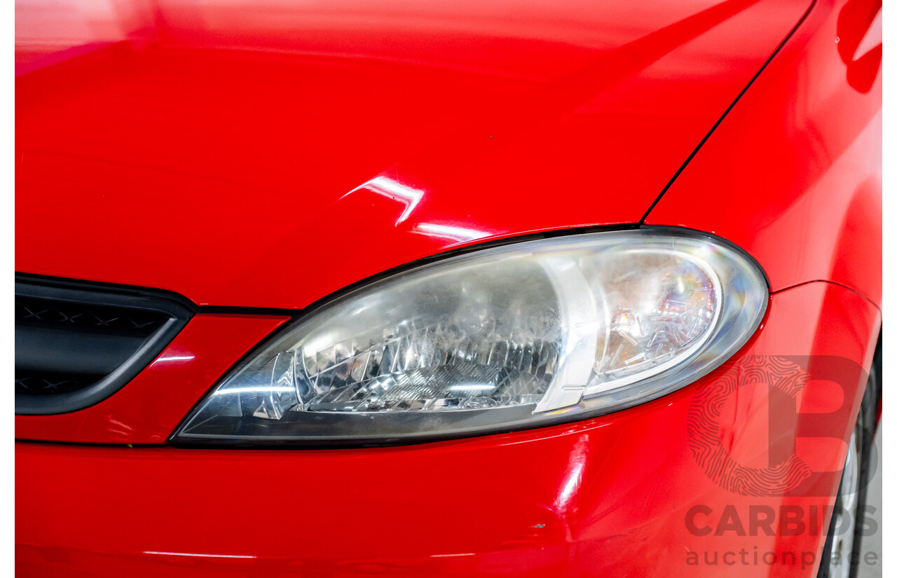 4/2008 Holden Viva JF MY08 Upgrade 4d Hatch Red 1.8L