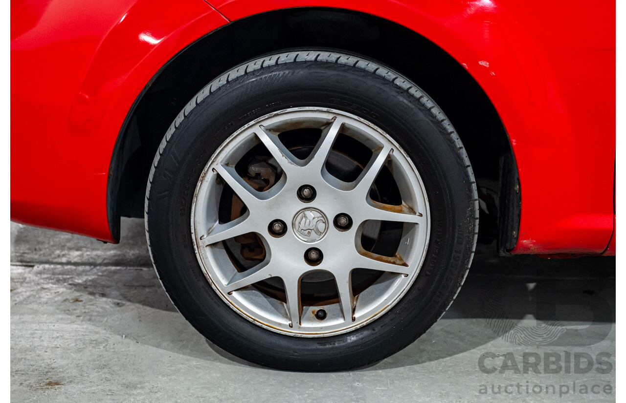 4/2008 Holden Viva JF MY08 Upgrade 4d Hatch Red 1.8L