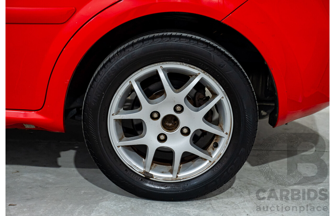 4/2008 Holden Viva JF MY08 Upgrade 4d Hatch Red 1.8L