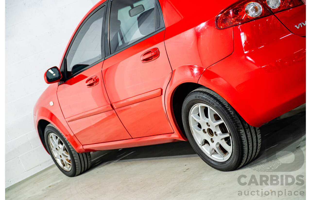 4/2008 Holden Viva JF MY08 Upgrade 4d Hatch Red 1.8L