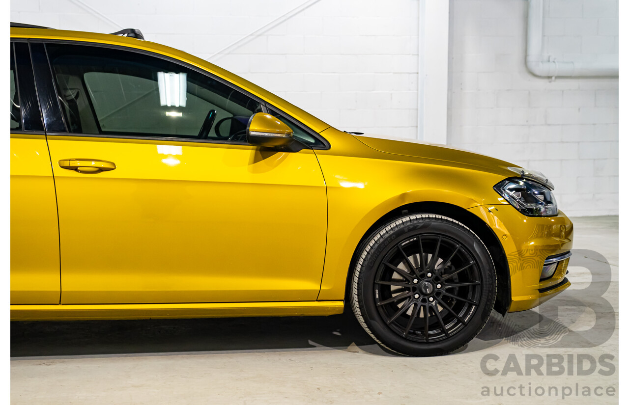 2/2018 Volkswagen Golf 110 TSI Highline MK7.5 AU MY16 4d Hatch Tumeric Yellow Metallic Turbo 1.4L