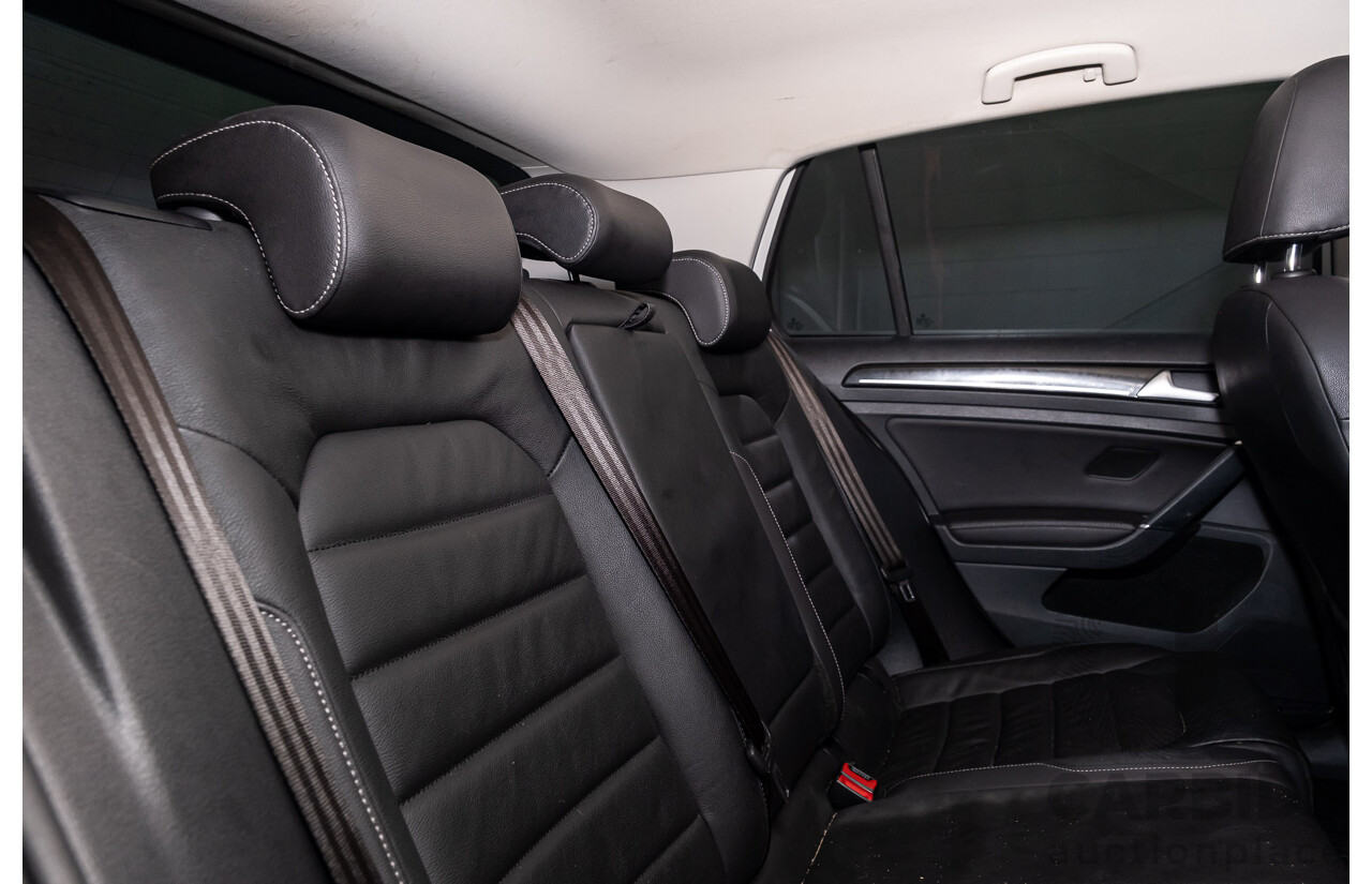 2/2017 Volkswagen Golf 110 TDI Highline MK7 AU 5d Hatchback White Turbo Diesel 2.0L