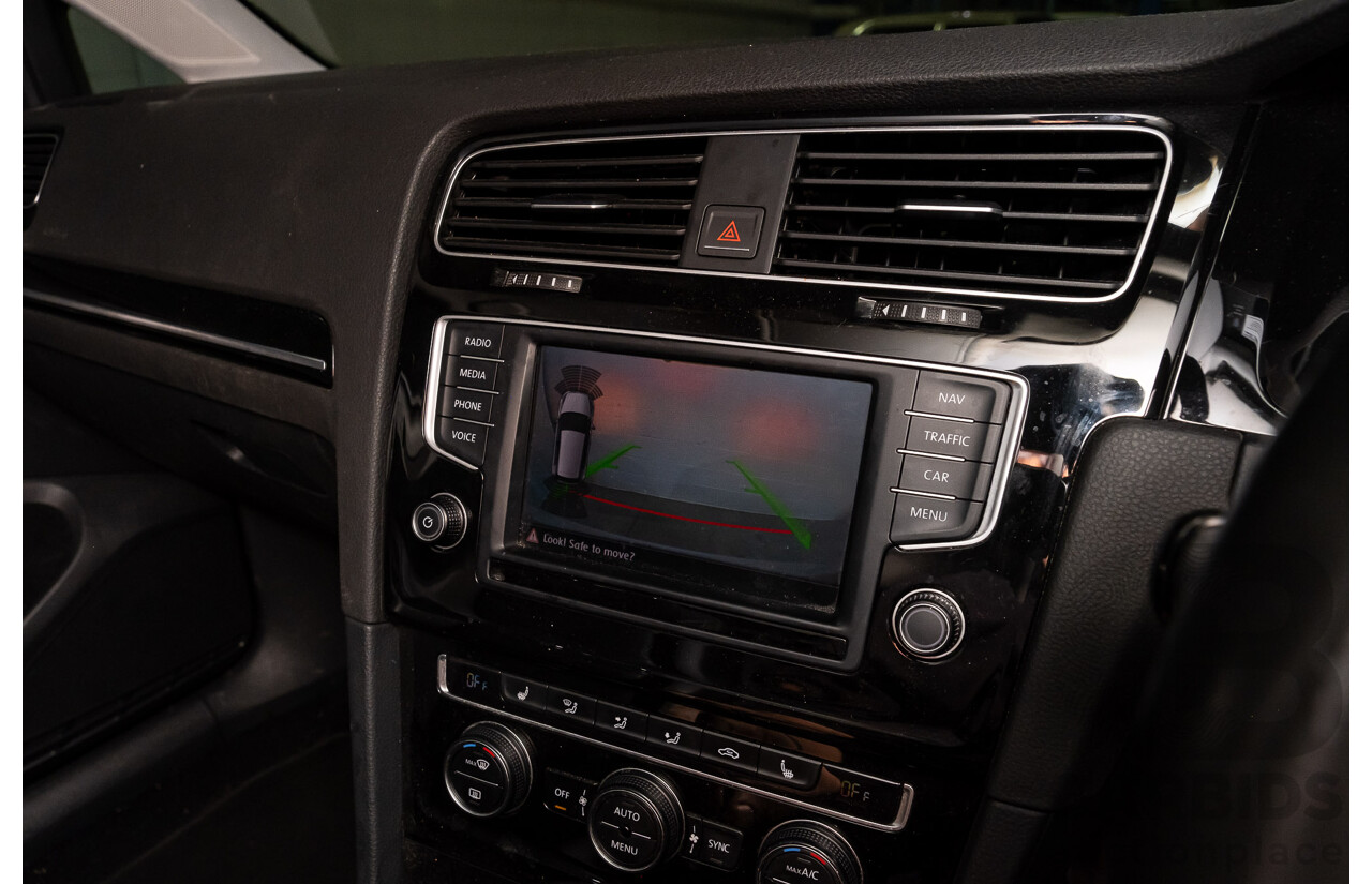 2/2017 Volkswagen Golf 110 TDI Highline MK7 AU 5d Hatchback White Turbo Diesel 2.0L