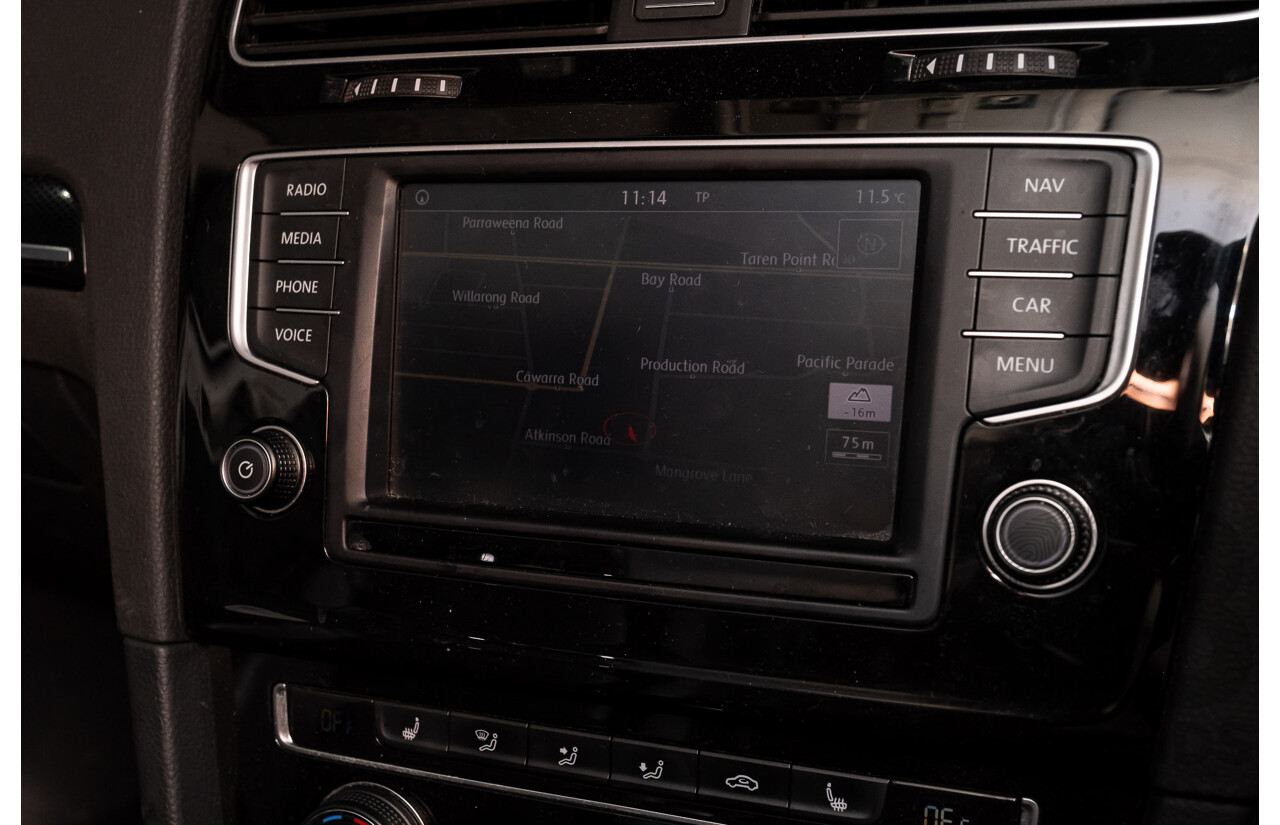 2/2017 Volkswagen Golf 110 TDI Highline MK7 AU 5d Hatchback White Turbo Diesel 2.0L