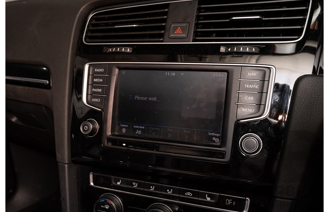 2/2017 Volkswagen Golf 110 TDI Highline MK7 AU 5d Hatchback White Turbo Diesel 2.0L