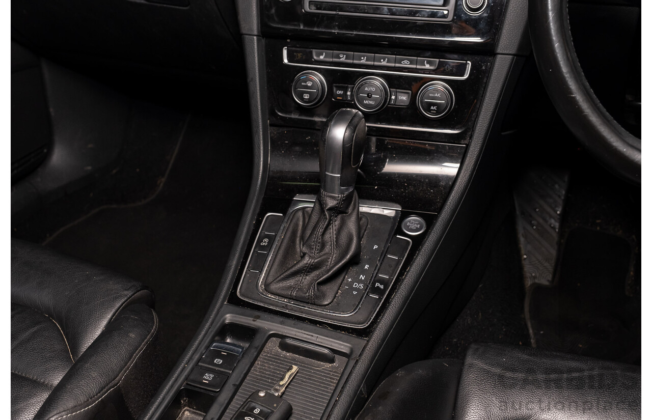 2/2017 Volkswagen Golf 110 TDI Highline MK7 AU 5d Hatchback White Turbo Diesel 2.0L