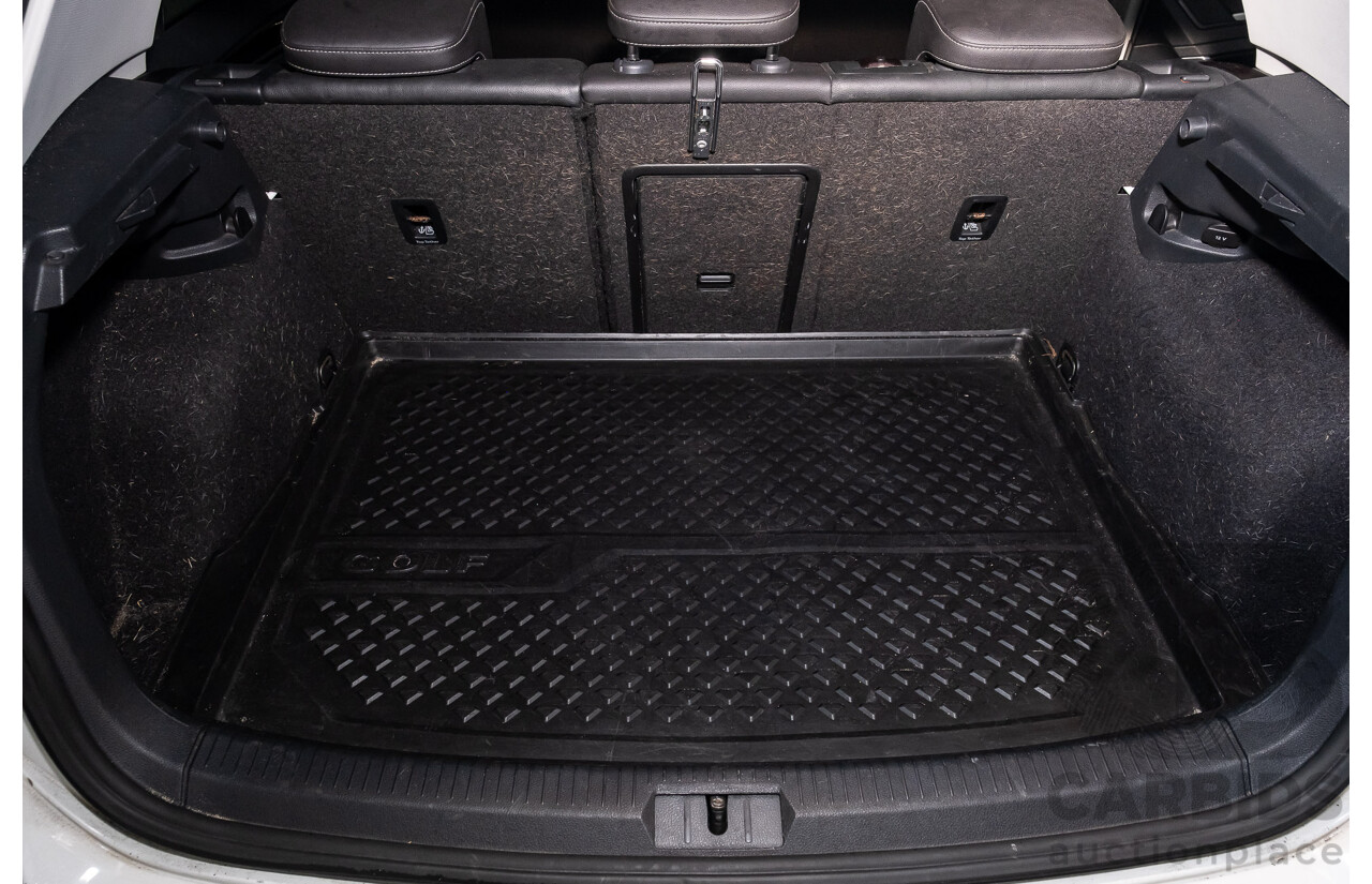 2/2017 Volkswagen Golf 110 TDI Highline MK7 AU 5d Hatchback White Turbo Diesel 2.0L