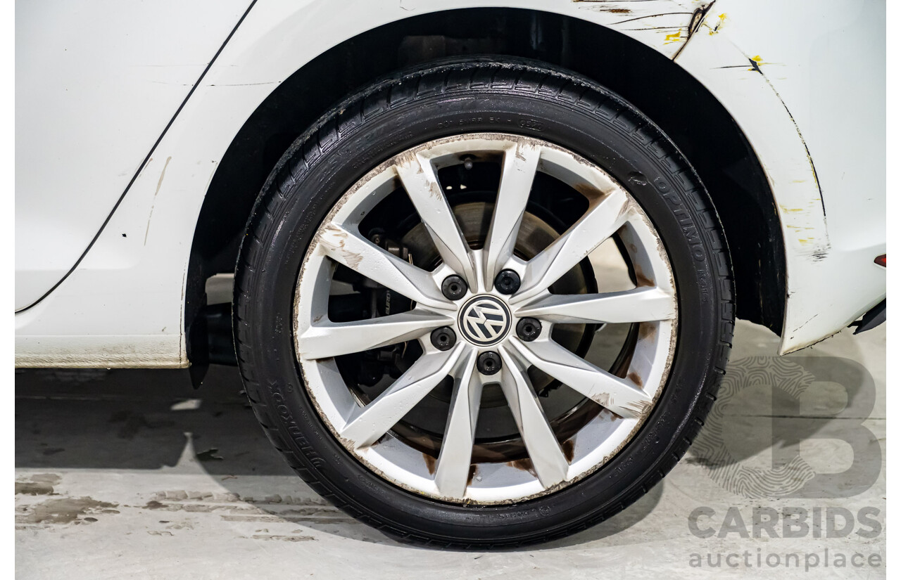 2/2017 Volkswagen Golf 110 TDI Highline MK7 AU 5d Hatchback White Turbo Diesel 2.0L