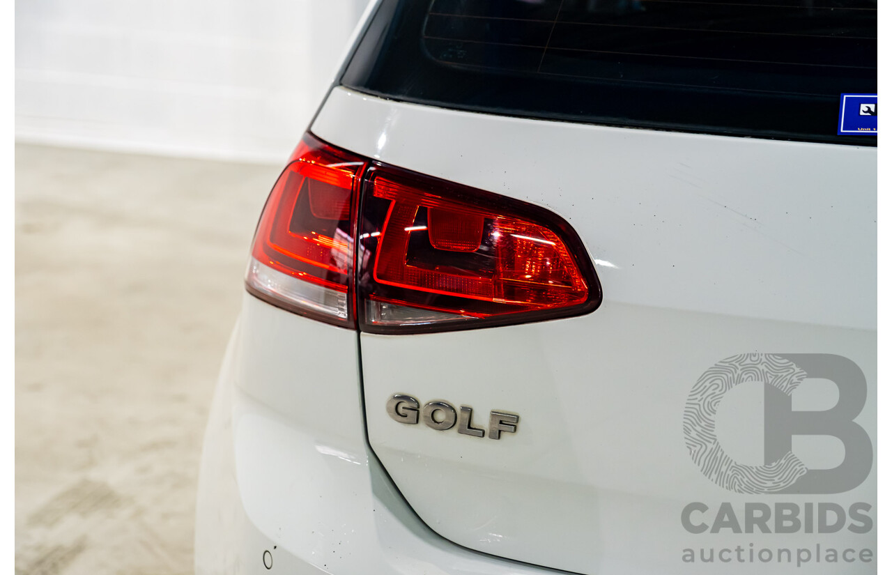 2/2017 Volkswagen Golf 110 TDI Highline MK7 AU 5d Hatchback White Turbo Diesel 2.0L