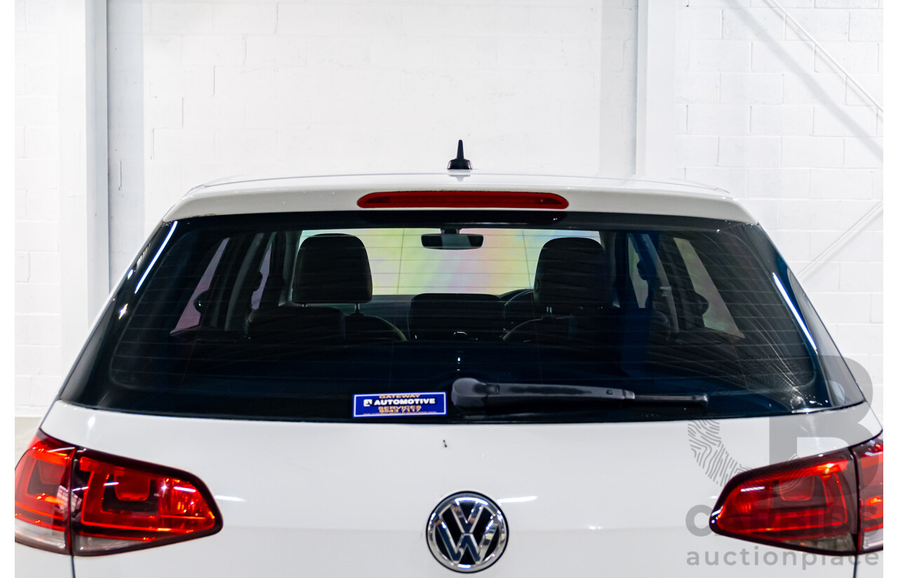 2/2017 Volkswagen Golf 110 TDI Highline MK7 AU 5d Hatchback White Turbo Diesel 2.0L