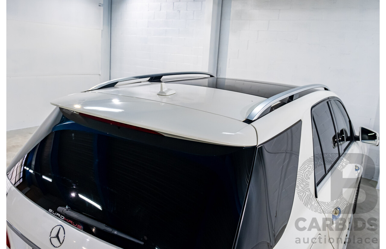 4/2014 Mercedes Benz ML63 AMG (4x4) W166 4d Wagon Diamond White Metallic Twin Turbo V8 5.5L