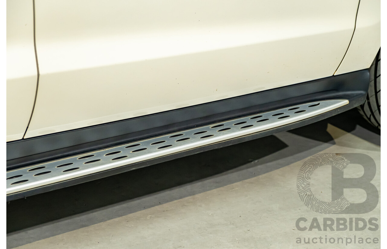 4/2014 Mercedes Benz ML63 AMG (4x4) W166 4d Wagon Diamond White Metallic Twin Turbo V8 5.5L