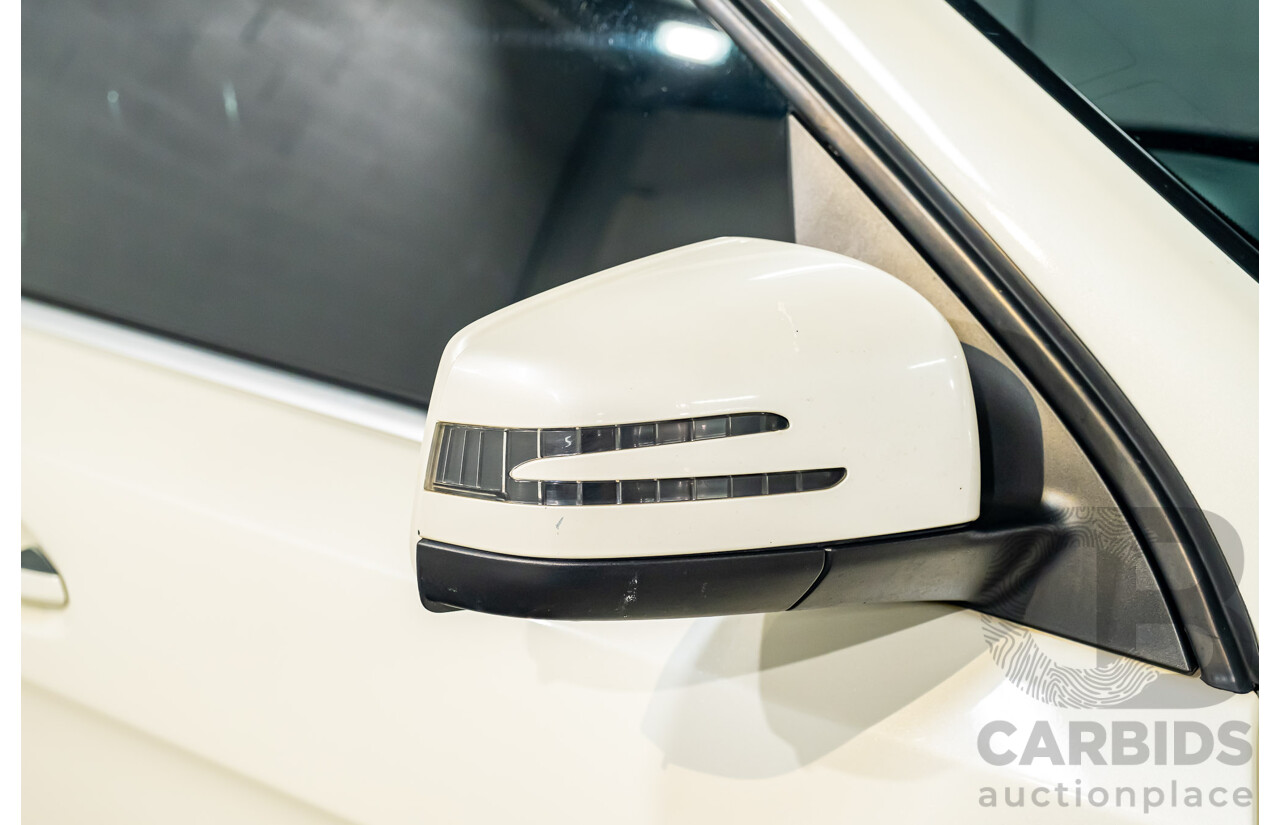 4/2014 Mercedes Benz ML63 AMG (4x4) W166 4d Wagon Diamond White Metallic Twin Turbo V8 5.5L