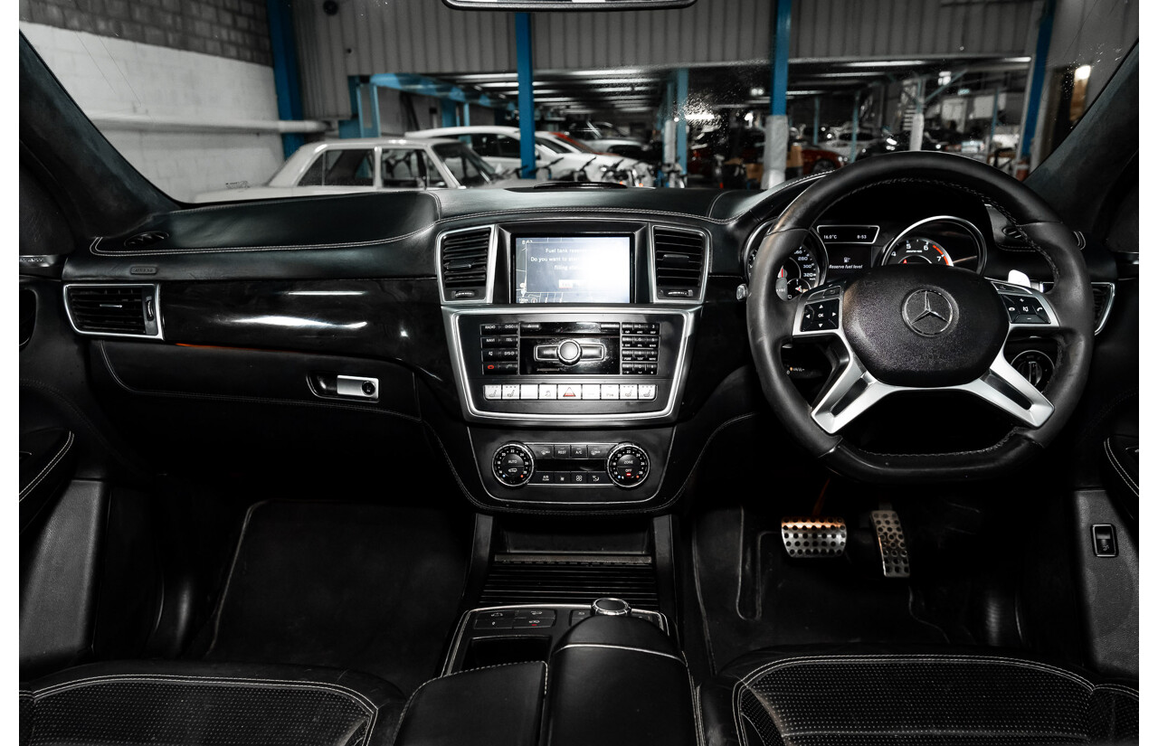 4/2014 Mercedes Benz ML63 AMG (4x4) W166 4d Wagon Diamond White Metallic Twin Turbo V8 5.5L