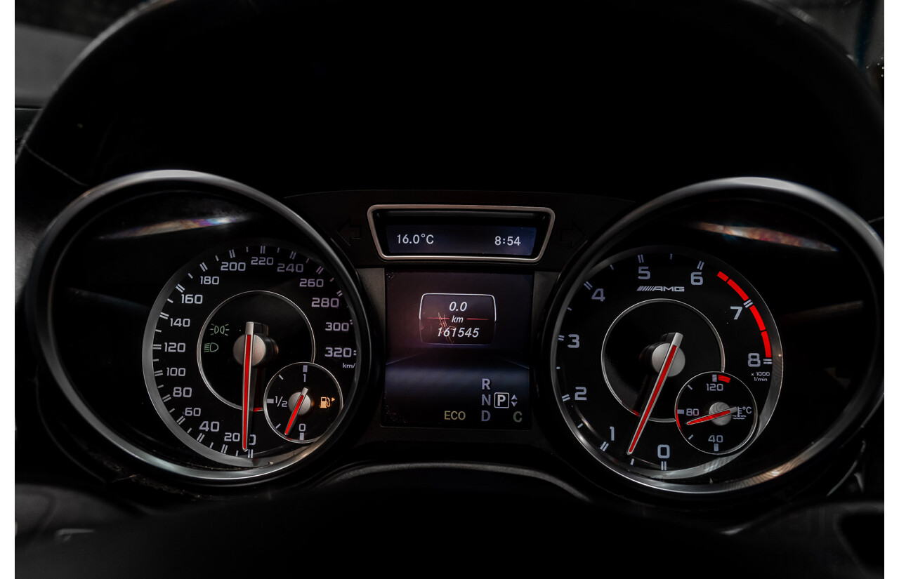 4/2014 Mercedes Benz ML63 AMG (4x4) W166 4d Wagon Diamond White Metallic Twin Turbo V8 5.5L