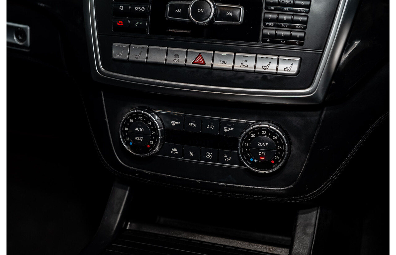 4/2014 Mercedes Benz ML63 AMG (4x4) W166 4d Wagon Diamond White Metallic Twin Turbo V8 5.5L