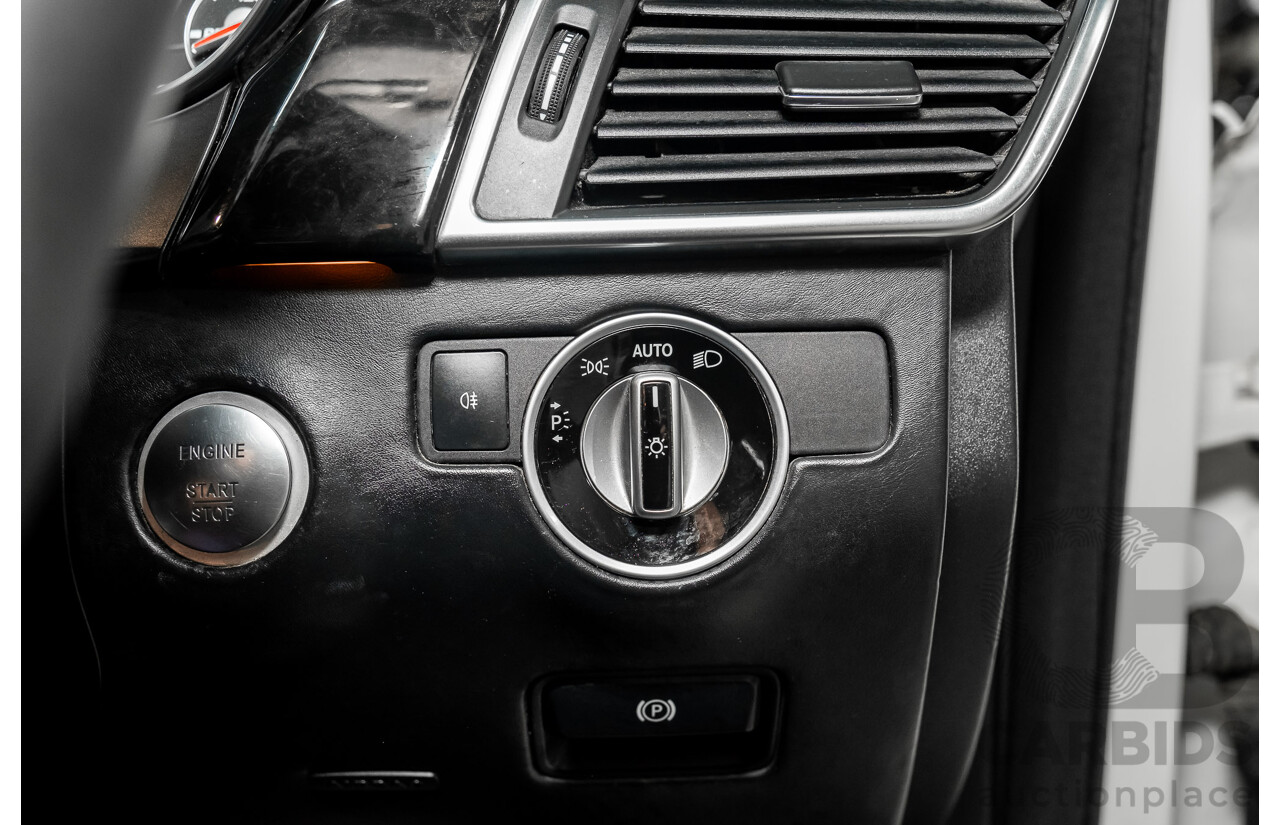 4/2014 Mercedes Benz ML63 AMG (4x4) W166 4d Wagon Diamond White Metallic Twin Turbo V8 5.5L