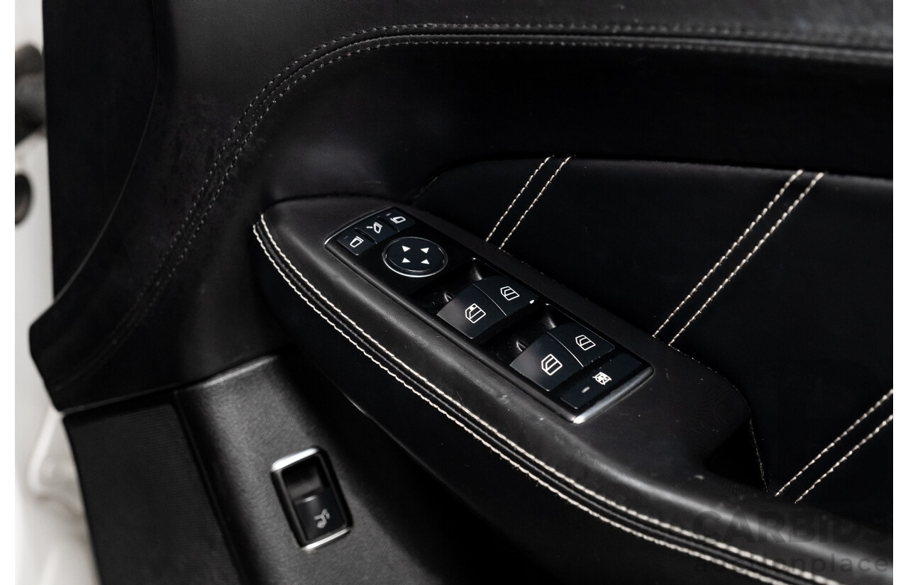 4/2014 Mercedes Benz ML63 AMG (4x4) W166 4d Wagon Diamond White Metallic Twin Turbo V8 5.5L