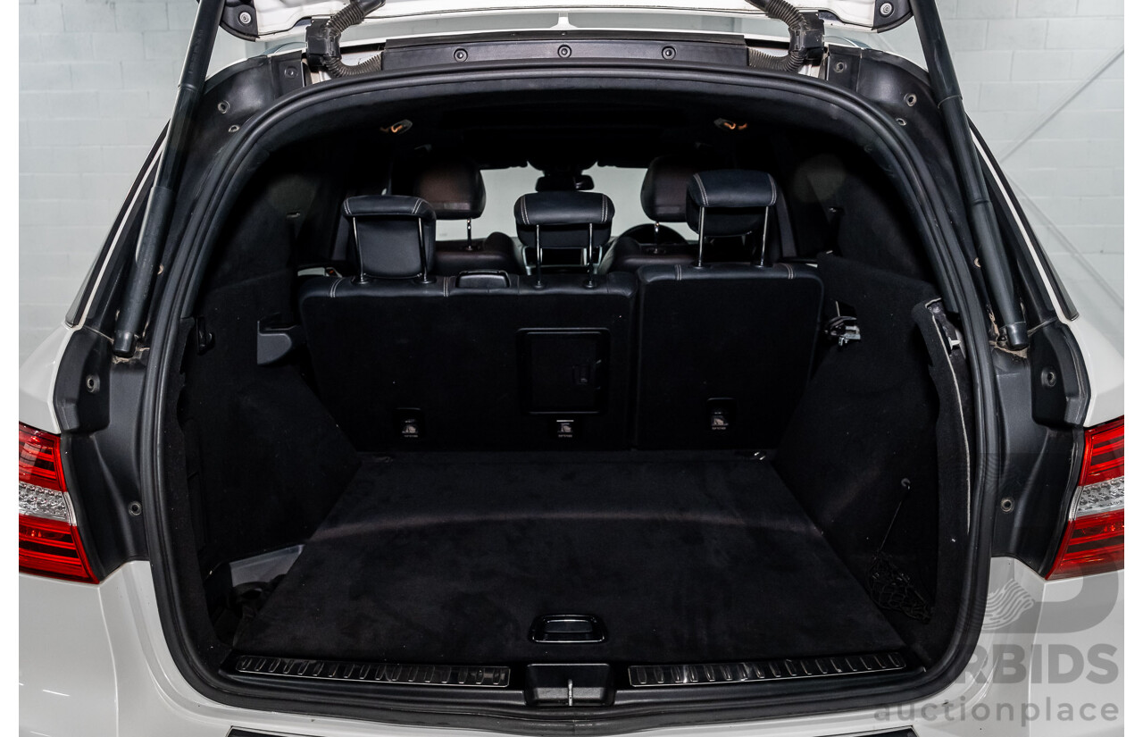4/2014 Mercedes Benz ML63 AMG (4x4) W166 4d Wagon Diamond White Metallic Twin Turbo V8 5.5L