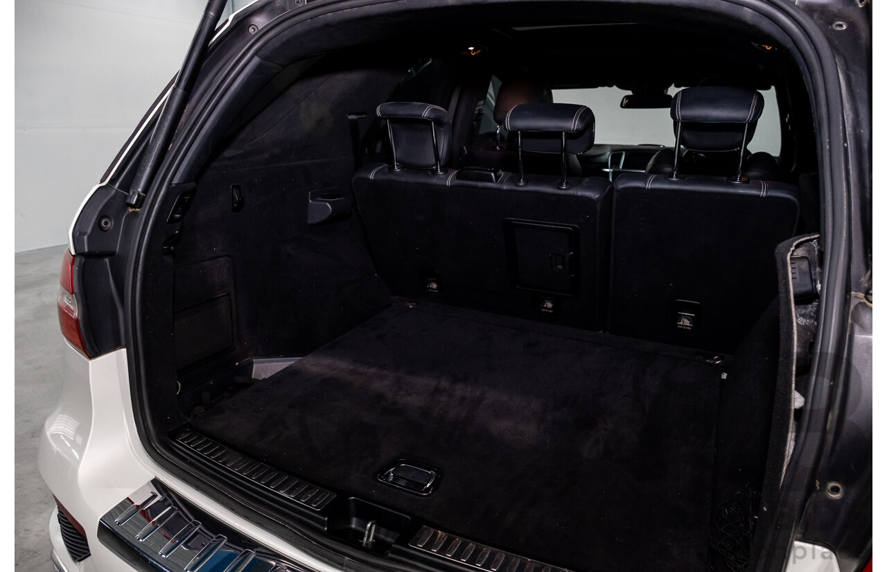4/2014 Mercedes Benz ML63 AMG (4x4) W166 4d Wagon Diamond White Metallic Twin Turbo V8 5.5L