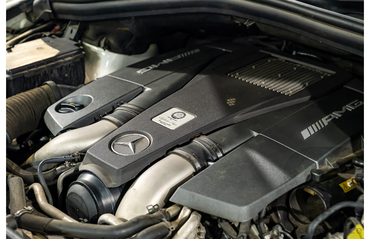 4/2014 Mercedes Benz ML63 AMG (4x4) W166 4d Wagon Diamond White Metallic Twin Turbo V8 5.5L