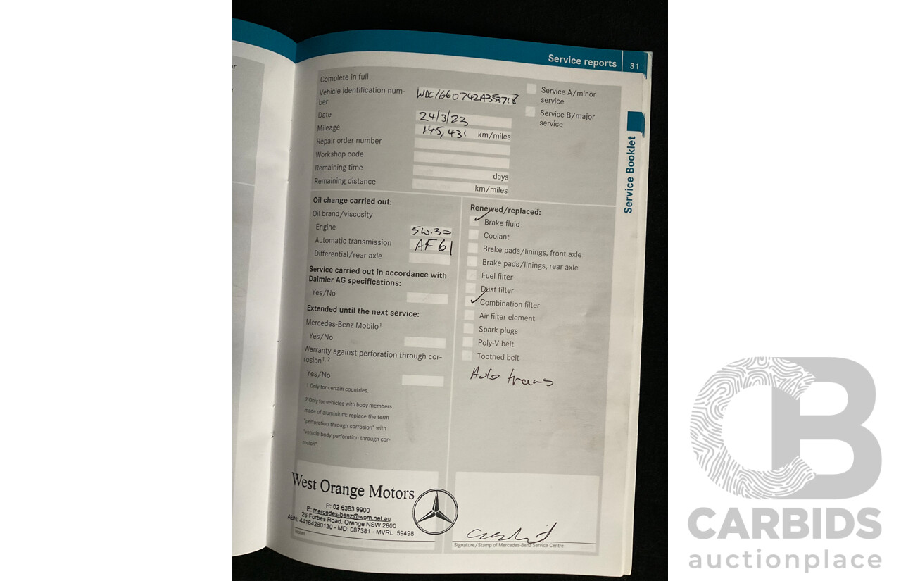 4/2014 Mercedes Benz ML63 AMG (4x4) W166 4d Wagon Diamond White Metallic Twin Turbo V8 5.5L