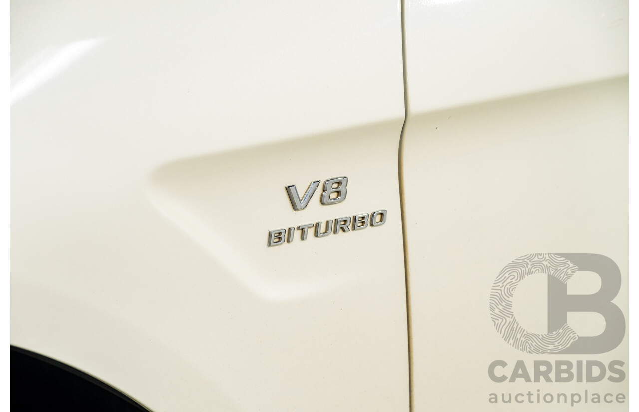 4/2014 Mercedes Benz ML63 AMG (4x4) W166 4d Wagon Diamond White Metallic Twin Turbo V8 5.5L