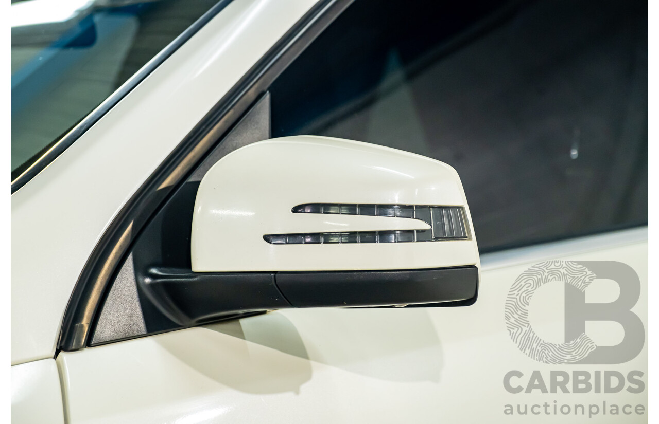 4/2014 Mercedes Benz ML63 AMG (4x4) W166 4d Wagon Diamond White Metallic Twin Turbo V8 5.5L