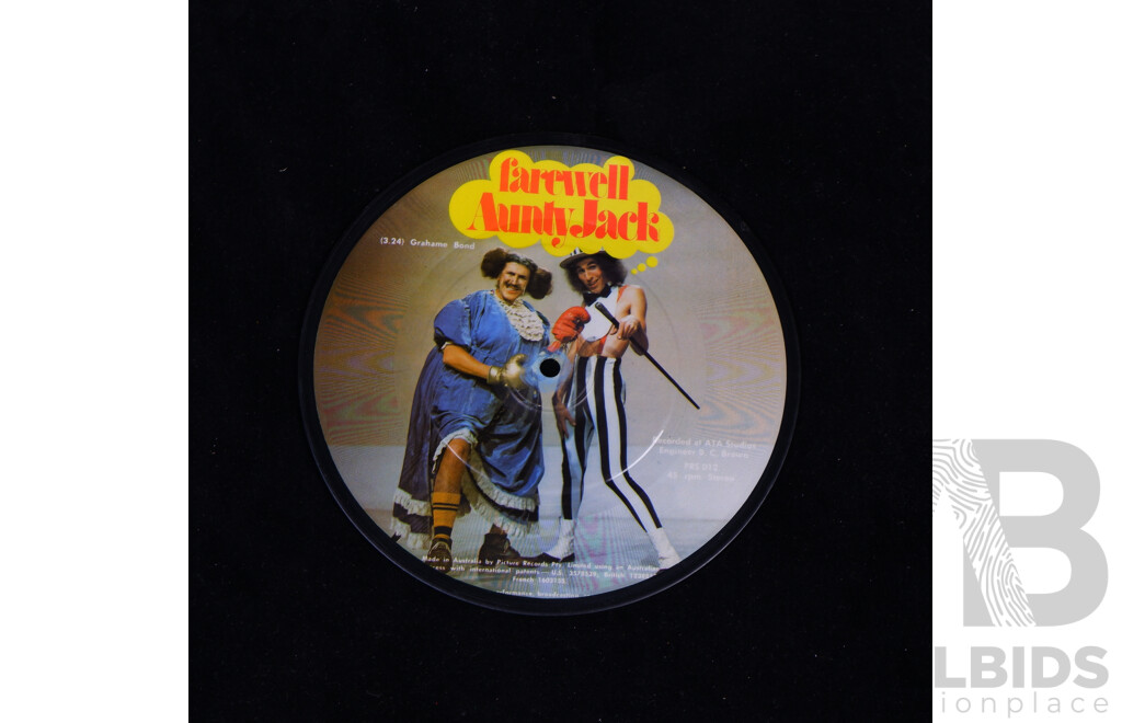 Rare Farewell Aunty Jack Picture 7 Inch Vinyl Single