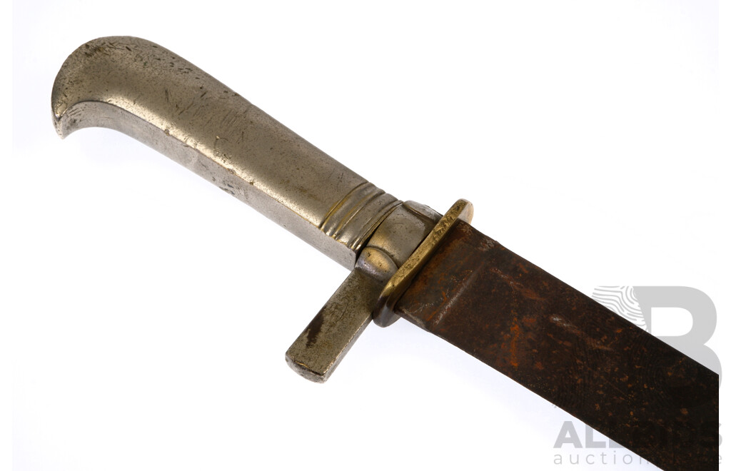 Antique Bayonet Style Sword with Metal Handle