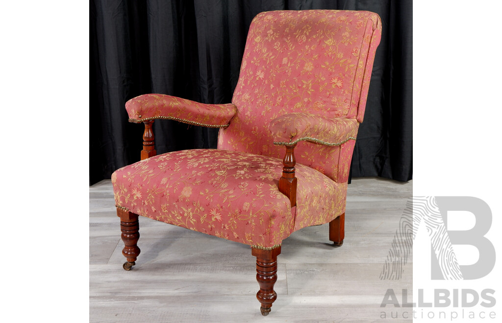 Victorian Upholstered Lounge Chair