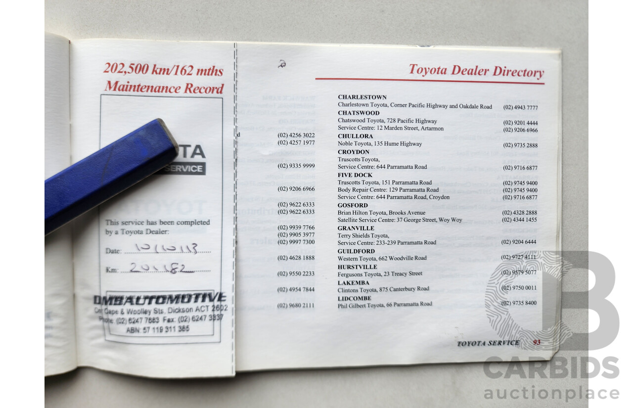 09/2000 Toyota Camry CSi FWD SXV20R 4D Wagon White 2.2L